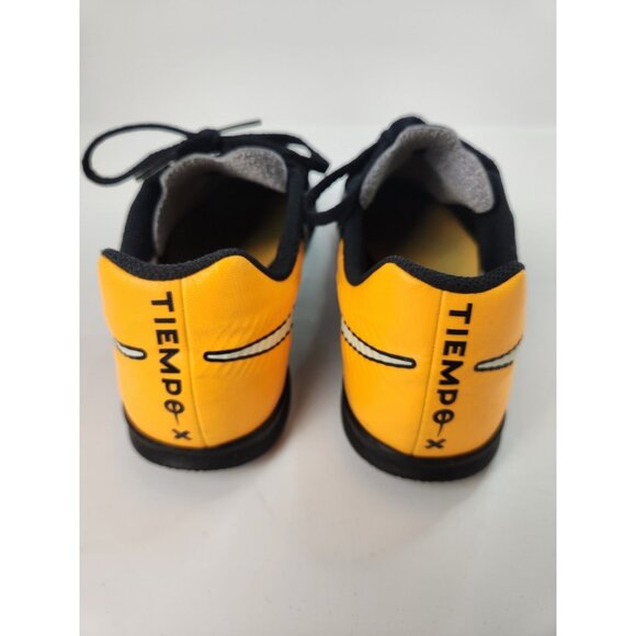 Nike Tiempo X Black & Yellow Astro Turf Football Shoes Size 5Y - Picture 6 of 9